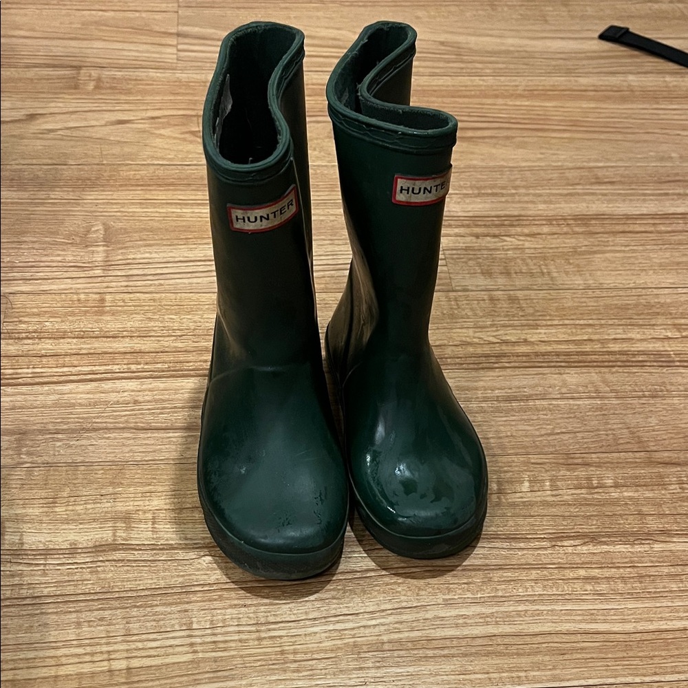 Hunter Forest Green Mid-Calf Rain Boots